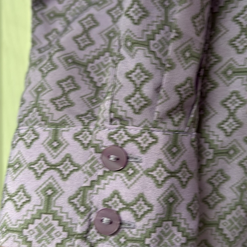 Pendleton Lavender Aztec‎ Southwest Print Button Up Women’s Shirt Sz 4 - Picture 3 of 7